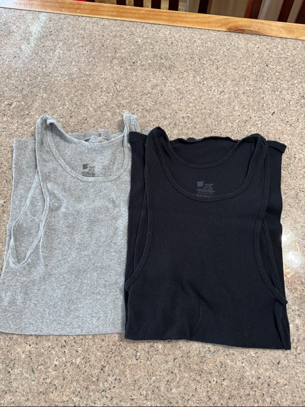 12 Gray & Black Hanes Tank Tops- Size XL